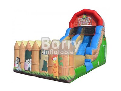 Export standard quality CE kids inflatable water slides for sale with printing BY-WS-023